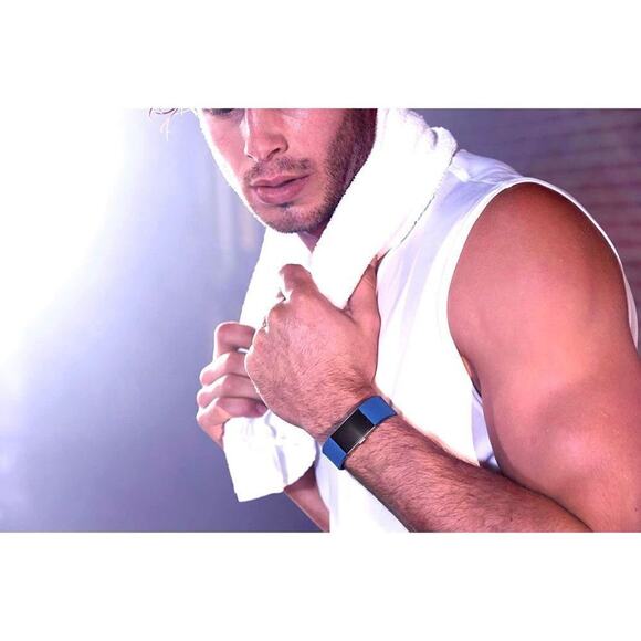 NIB Fitbit Charge 2 Replacement Bracelet Watch Band Blue FB160ABBUL LARGE - Picture 6 of 7